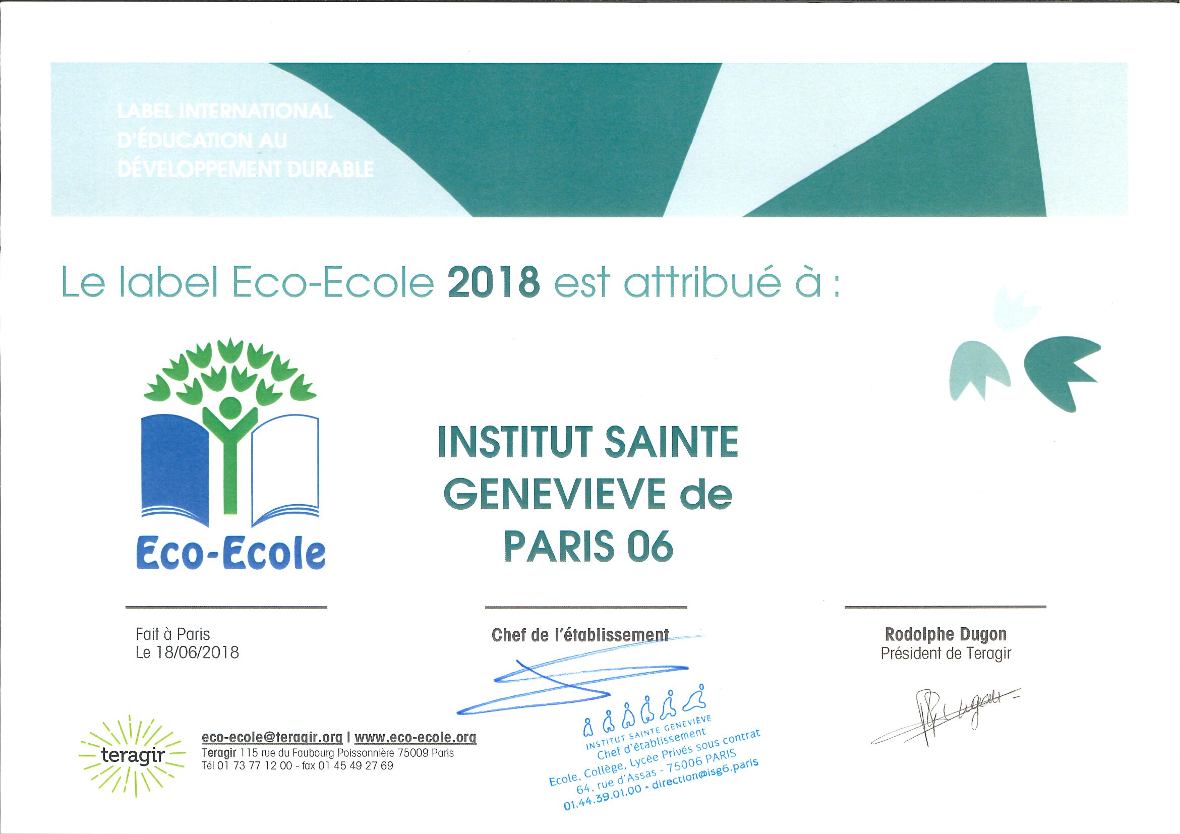 LABEL ECO-ECOLE